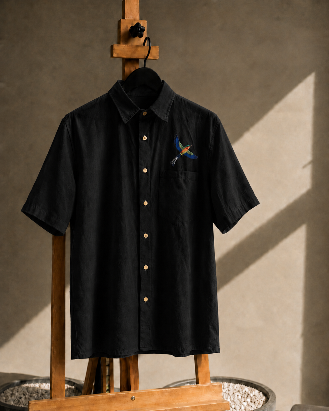 Camisa Vuelo | 100% Algodón Bordado