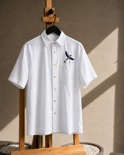 Camisa Vuelo | 100% Algodón Bordado