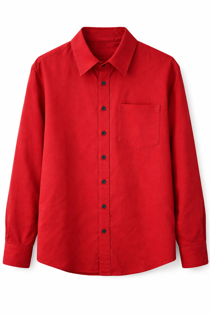 Camisa de Manta Hindú en Color Zapote, Manga Larga | Línea 1530