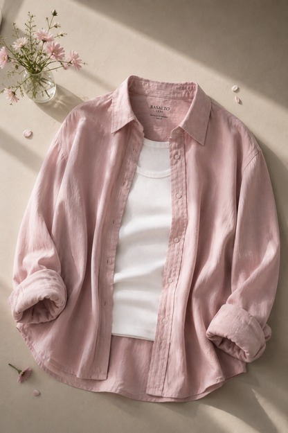 Camisa de Mujer Manta Hindú Rosa | 100% Algodón