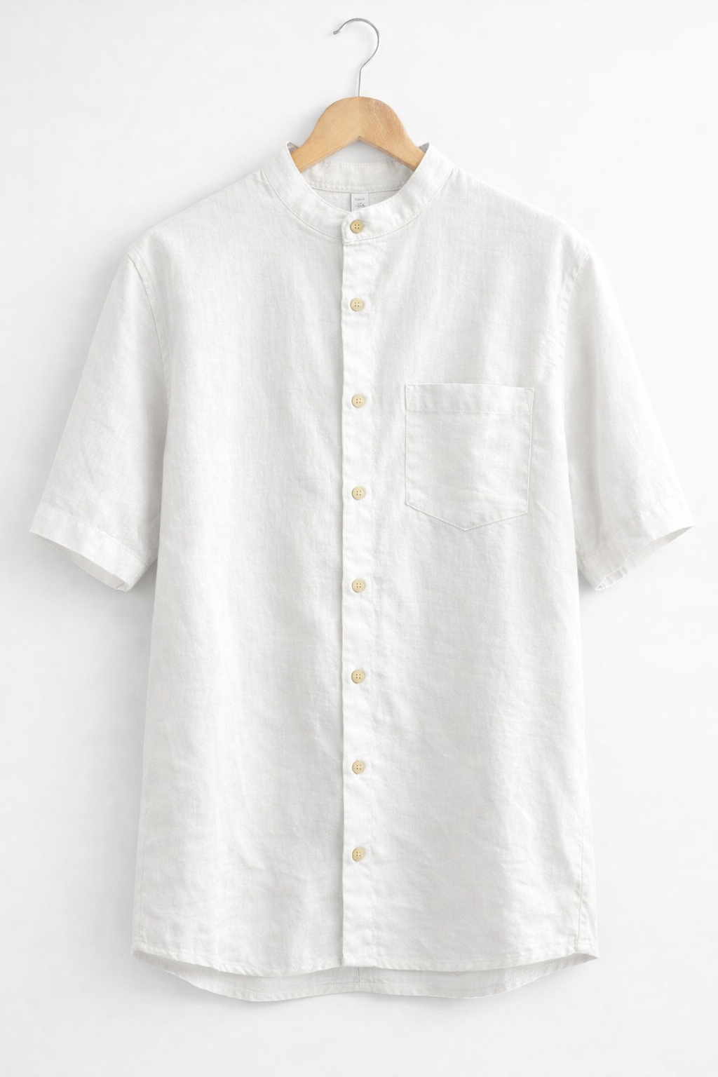 PRE-VENTA Camisa de Manta Hindú Blanca Manga Corta | Línea 1530