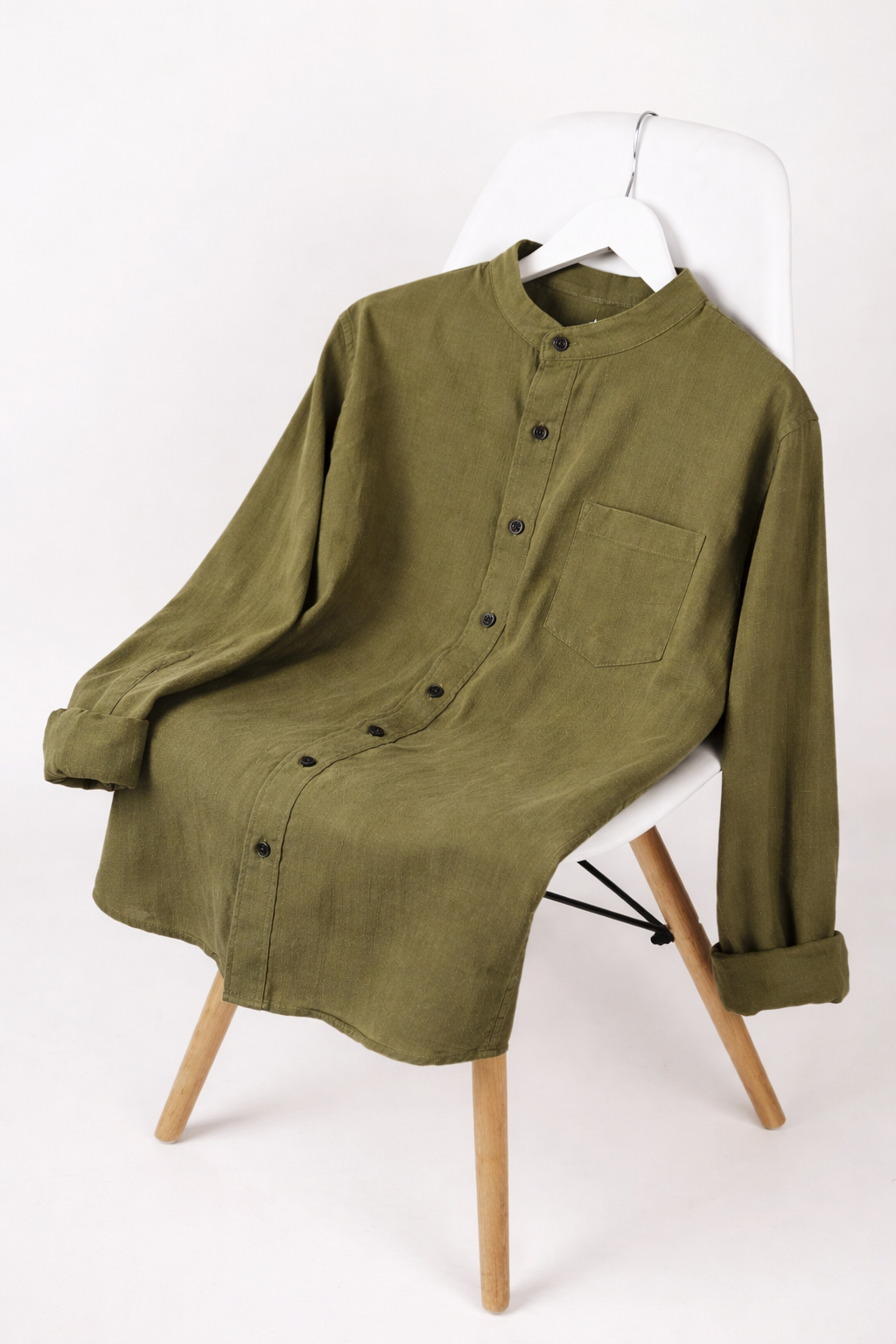 Camisa de Manta Hindú verde Manga Larga | Línea 1530